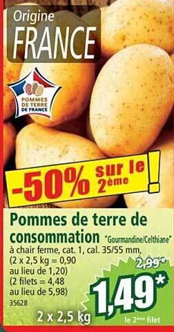 Norma Pommes de terre de consommation offre