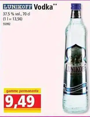 Vodka lunikoff