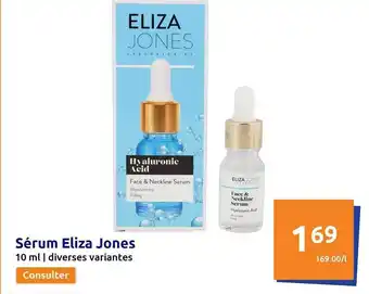 Action Sérum eliza jones offre