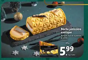 Lidl Bûche pâtissière exotique offre