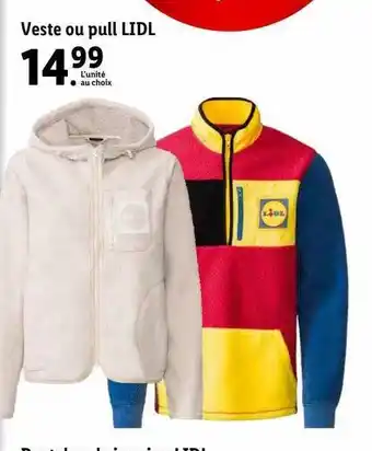 Lidl Veste ou pull lidl offre