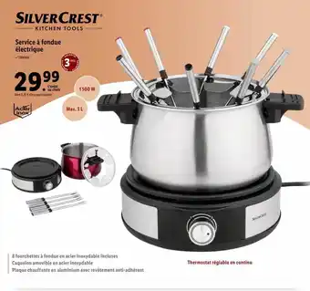 Lidl Service à fondue électrique silvercrest offre
