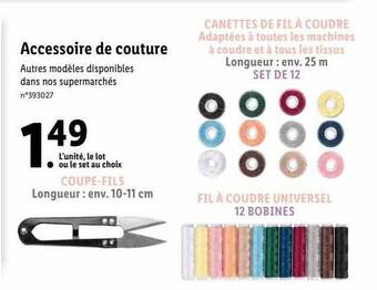 Lidl Accessoire de couture offre