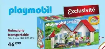 Animalerie transportable playmobil