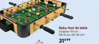 La Grande Récré Baby-foot de table offre