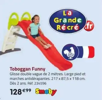 La Grande Récré Toboggan funny smoby offre
