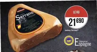 Géant Casino Jambon serrano offre