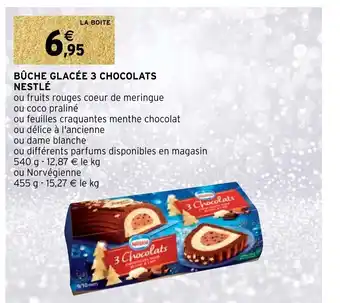 Intermarché Buche Glacée 3 Chocolats Nestlé offre