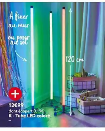 Tube led coloré