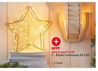 Gifi Étoile lumineuse 50 led offre