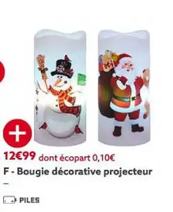 Gifi Bougie décorative projecteur offre