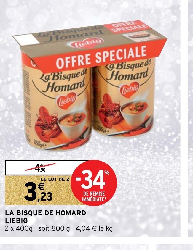 Promo La Bisque de Homard Liebig chez Intermarché