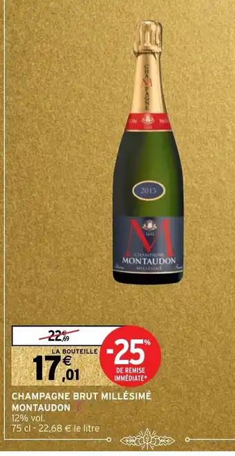 Champagne Brut Millesime Montaudon