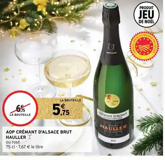 Intermarché AOP Cremant d'Alsace Brut Hauller offre