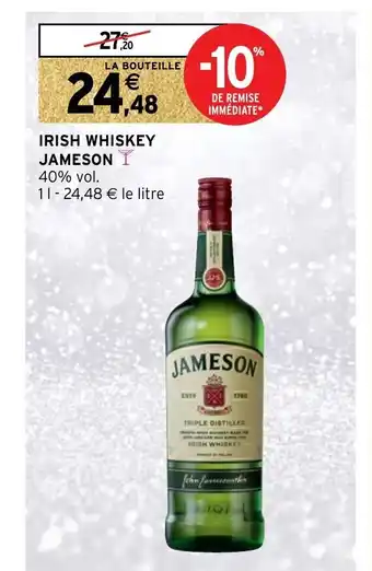 Intermarché Irish Whiskey Jameson offre