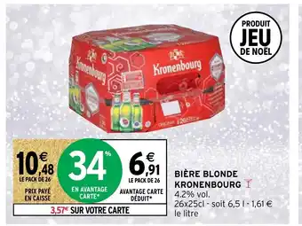 Intermarché Biere Blonde Kronenbourg offre