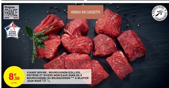 Viande Bovine Bourguignon Collier Poitrine Et Divers Morceaux Sans Os a Bourguignon Ou Bourguignon a Mijoter Jean Roze