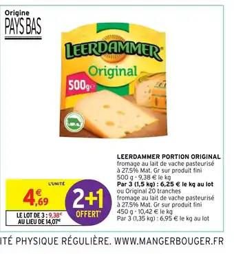 Intermarché Leerdammer Portion Original offre
