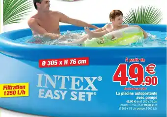 Bazarland La Piscine Autoportante Avec Pompe offre