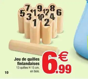 Bazarland Jeu De Quilles Finlandaises offre