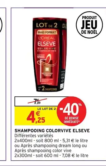 Intermarché Shampooing Colorvive Elseve offre