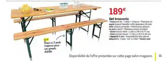 Espace emeraude Set Brasserie offre