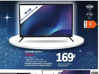 E.Leclerc Télévseur Led 38,5 offre