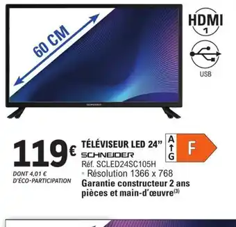 E.Leclerc Téléviseur Led 24 offre