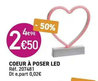 Kandy Coeur à Poser Led offre