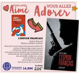 Hyper U L'espion Français - John Le Carré offre