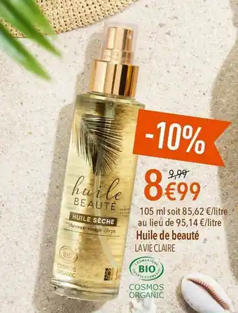 La Vie Claire Huile De Beauté offre