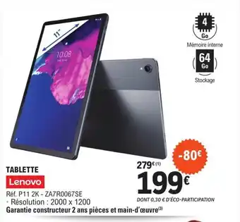E.Leclerc Lenovo Tablette offre