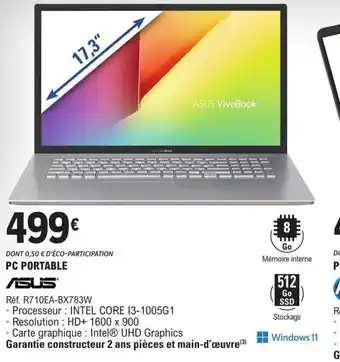 E.Leclerc Asus PC Portable offre