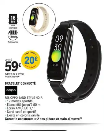 Oppo Bracelet Connecte