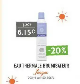 Naturalia Eau Thermale Brumisateur Jonzac offre