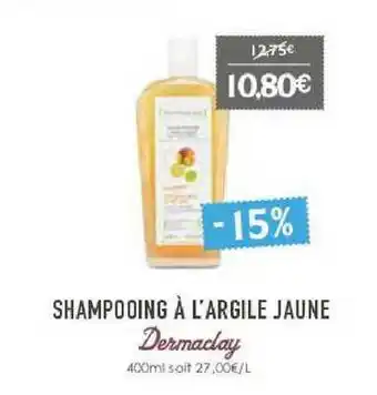 Naturalia Shampooing à L'argile Jaune Dermaclay offre
