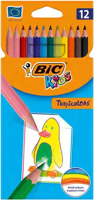Bureau Vallée 12 CRAYONS DE COULEUR TROPICOLORS offre