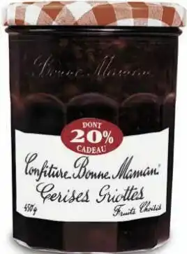 Géant Casino Confiture cerises griottes offre