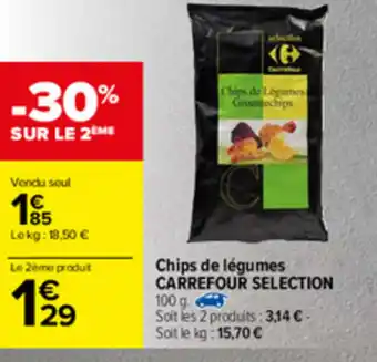 Carrefour Chips de légumes offre