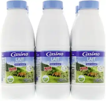 Géant Casino Lait de Montagne Demi-écrémé 15,5% M.G. offre