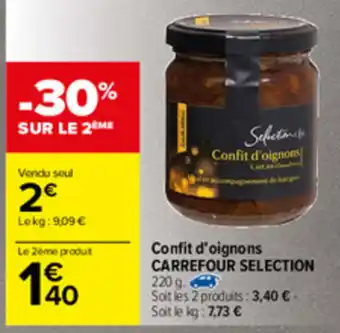 Carrefour Confit d'oignons offre