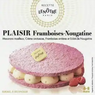 Géant Casino Plaisir Framboises-Nougatine surgelé Recette offre