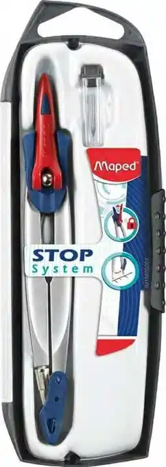 Bureau Vallée COFFRET COMPAS MINE STOP SYSTEM 2 PIÈCES offre