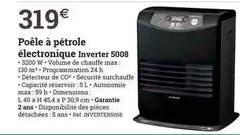 PoĂȘle Ă pĂ©trole Ă©lectronique inverter 5008