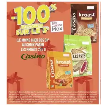 Géant Casino Kroast 225g casino offre