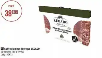 Géant Casino Coffret jambon ibérique legado offre