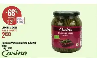 Haricots verts extra-fins casino