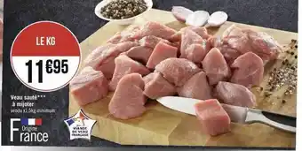 Géant Casino Veau sauté*** à mijoter offre