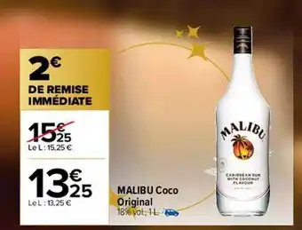 Carrefour Market Malibu coco original offre