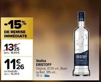 Carrefour Market Vodka eristoff offre